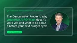The Denominator Problem: Why enterprise AI ROI math ...