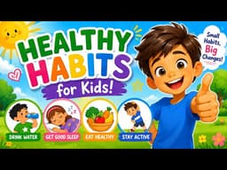 Healthy Habits for Kids | Good Habits & Daily Routine for Children 🥦🪥😴 | Healthy Daily Routine