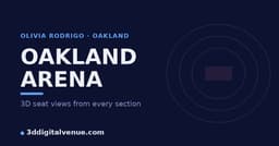 Olivia Rodrigo Oakland Arena Seating Chart & 3D Views