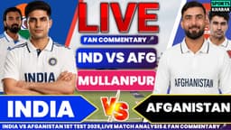🔴Ind vs Afg 1st Test Day 1 2026 | India vs Afganistan Live ...