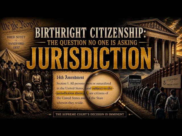 SCOTUS to rule on Trump birthright citizenship EO and immigration