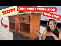 Turning Old Pine Nightstands Into Designer Furniture