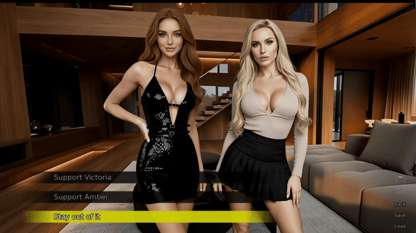 House Party cluster (itch.io) — anime-tagged NSFW social sims