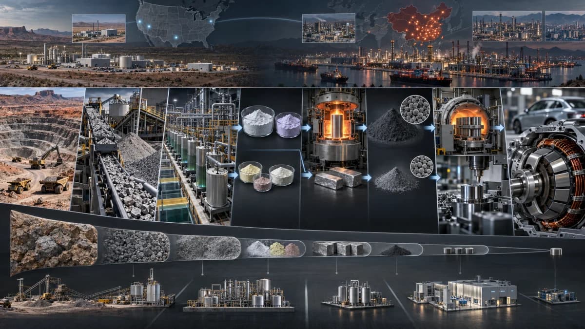 Pentagon alarm: U.S. REE inventories low; processing push accelerates