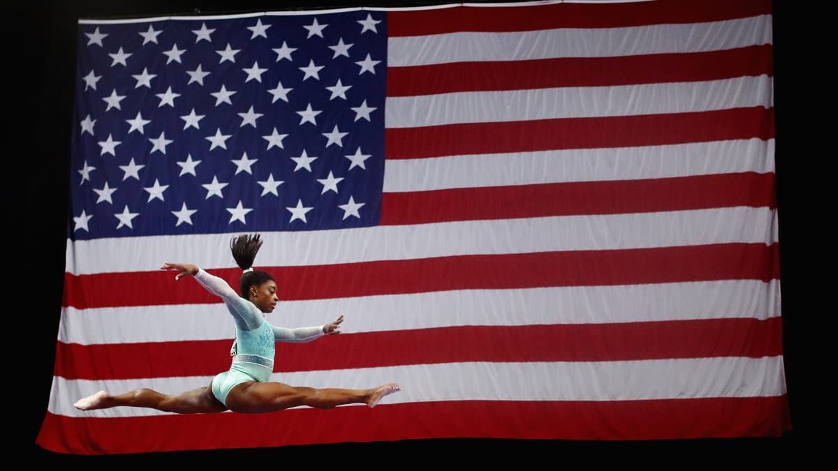 Simone Biles makes gymnastics history in leotard 'for the ...