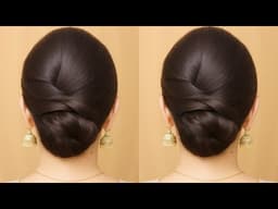 ✨ Beautiful Low Bun Hairstyle for Long Hair | Easy Juda Design 2026