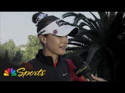 Nelly Korda's 'funky grip' results in U.S. Women's Opwn co-lead | Golf on NBC Sports