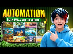 Generate Bulk AI Images & Videos on Mobile for FREE (One Click Automation)
