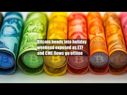 Bitcoin heads into holiday weekend exposed as ETF and CME flows go offline