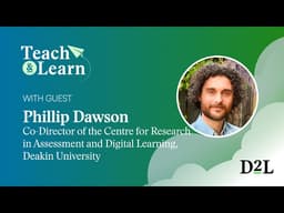 AI and Assessment: A New Reality for Faculty With Dr. Phillip Dawson | Deakin University, Australia