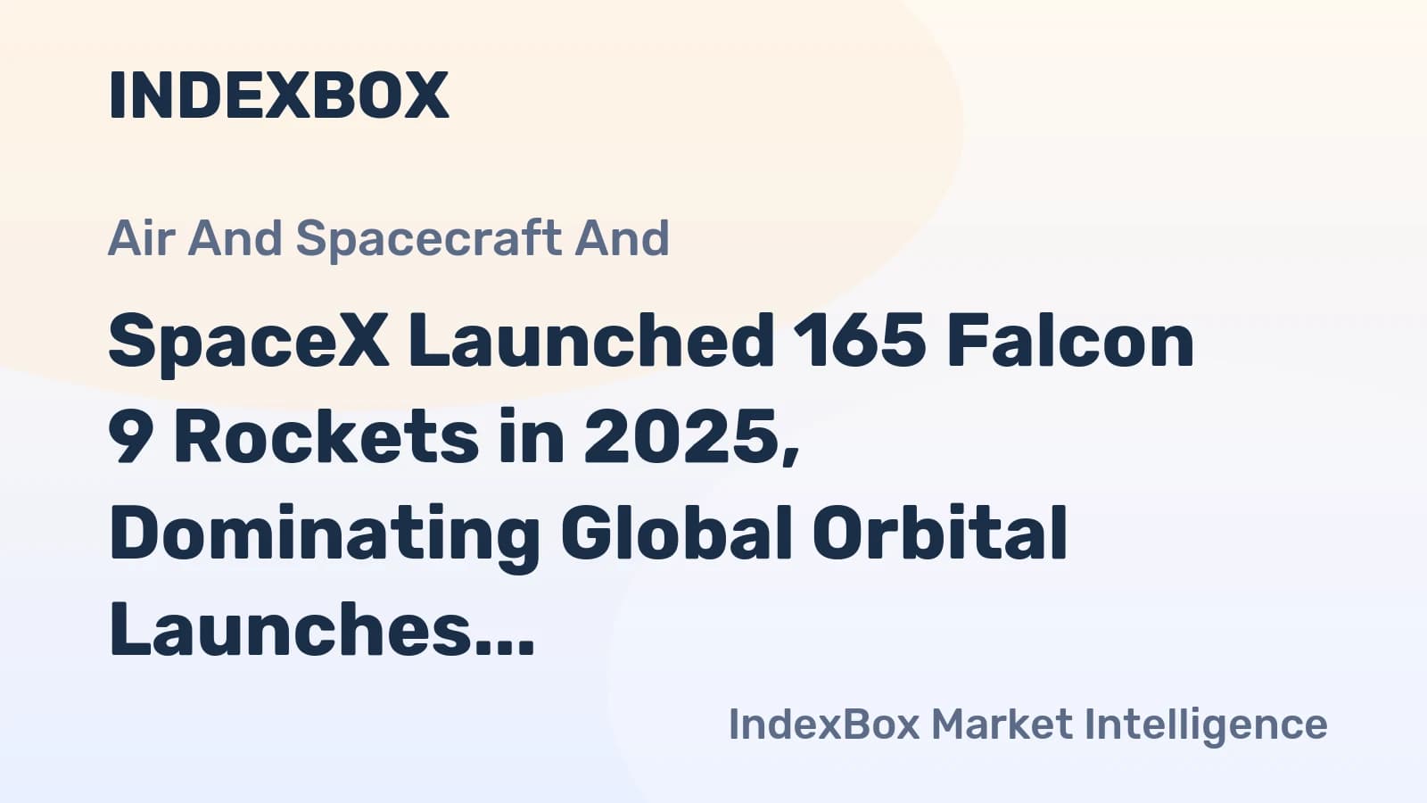 SpaceX 2025 Launch Dominance: 165 Falcon 9 Missions and Reusability Driving Low Costs - News and Statistics - IndexBox