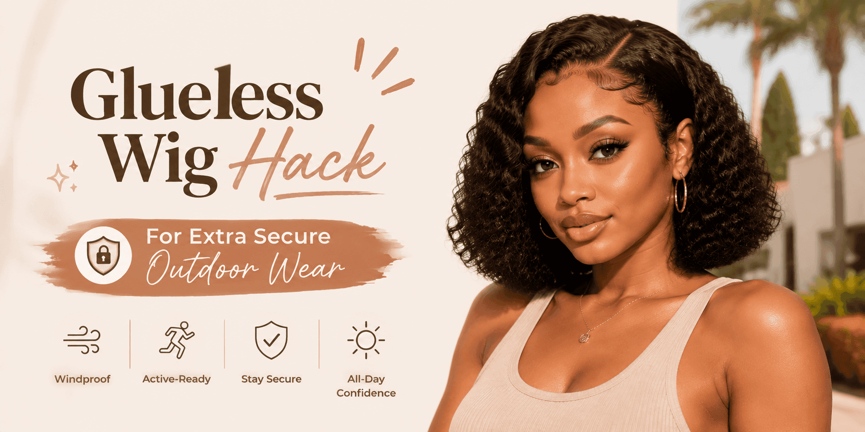 Glueless Wig Hack For Extra Secure Outdoor Wear - Blovo Hair