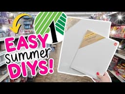 I made GORGEOUS 🌸 Dollar Tree DIY Crafts Using Canvases. Summer Crafts