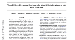 Vision2Web: A Hierarchical Benchmark for Visual Website Development with Agent Verification
