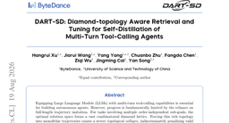 DART-SD: Diamond-topology Aware Retrieval and Tuning for Self-Distillation of Multi-Turn Tool-Calling Agents