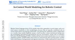 In-Context World Modeling for Robotic Control