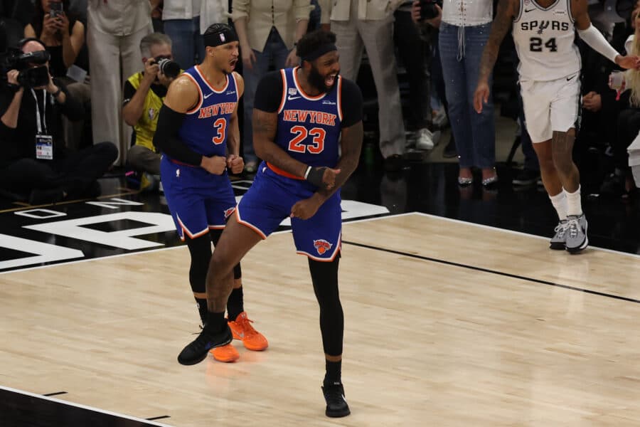 NBA Makes Crucial Decision on Mitchell Robinson’s Technical Foul For Brush Up With Victor Wembanyama in Game 2