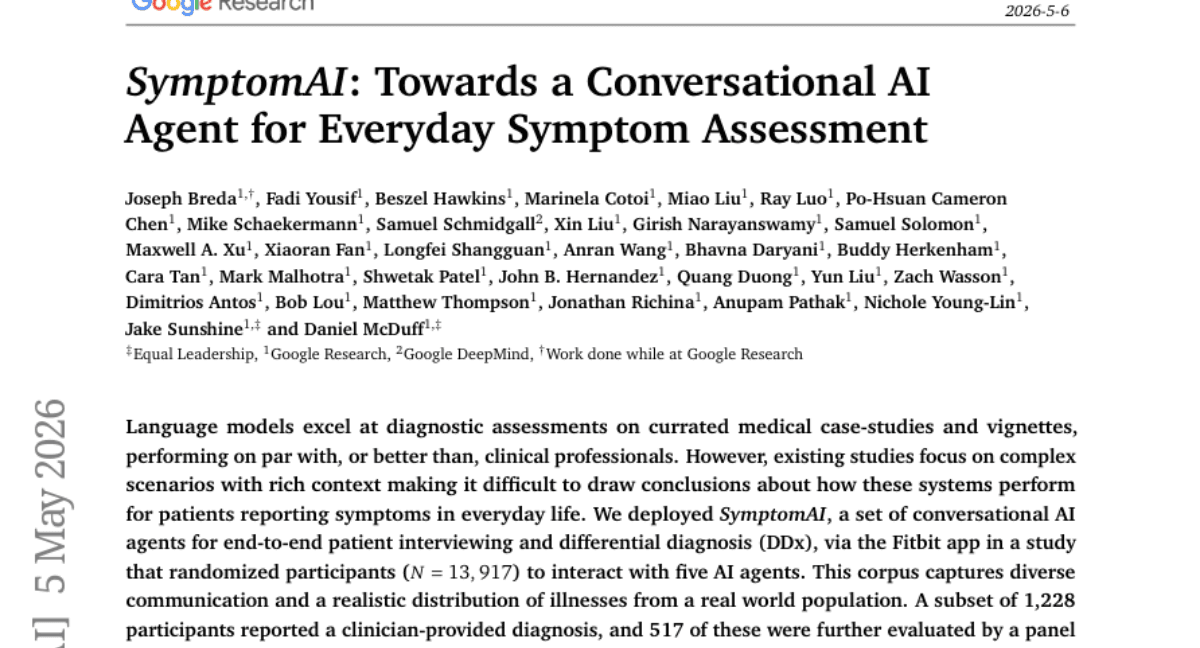 SymptomAI: Towards a Conversational AI Agent for Everyday Symptom Assessment