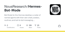 NousResearch/Hermes-Bot-Mode ...
