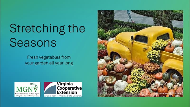 Stretching the Seasons - Master Gardeners of Northern Virginia