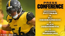 Pittman, Heidenreich, Highsmith & Rudolph Press Conference (August 24) | Pittsburgh Steelers