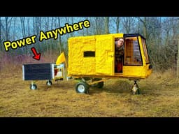 Solar Upgrade on The Homemade Micro Camper - Build + Overnight Adventure