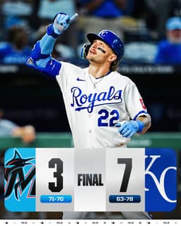 @MLB: Carter Jensen goes 3-for-4 with 3 RBI in the @Royals win! https://t.co/F4rbmuocLU