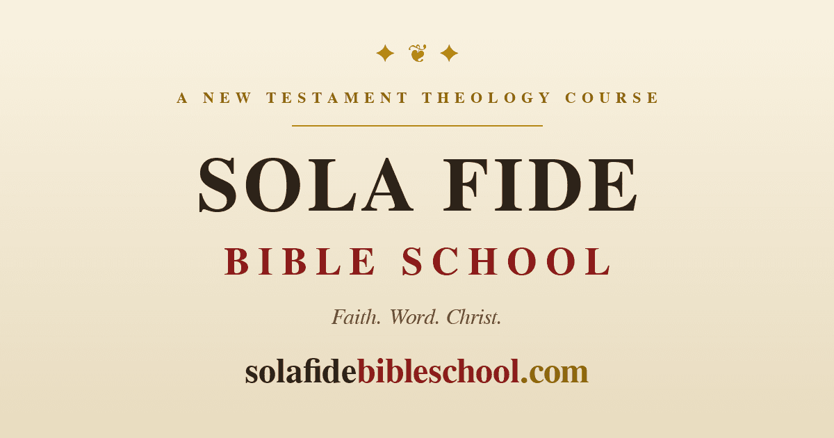 Major Scholars & Schools — Old Testament - Sola Fide Bible School
