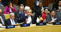 Mark Carney's Davos speech put into practice at UN