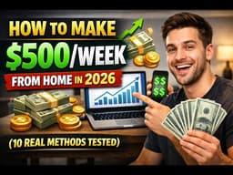How to Make $500/Week from Home in 2026 (10 Real Methods Tested)