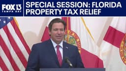 Florida property tax relief: Governor DeSantis announces ...