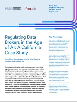 @StanfordHAI: 📢 New policy brief: Data brokers sell your personal data — including to AI developers — yet most sta...