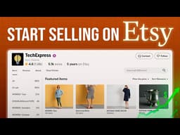 How To Start Selling on Etsy 2026 | Full Shop Setup Tutorial