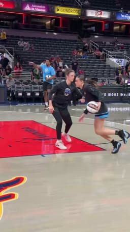 @WNBA: Gabriela Jaquez is gettin' warmed up on the road for the @chicagosky 🤗

So far this szn, she's avera...