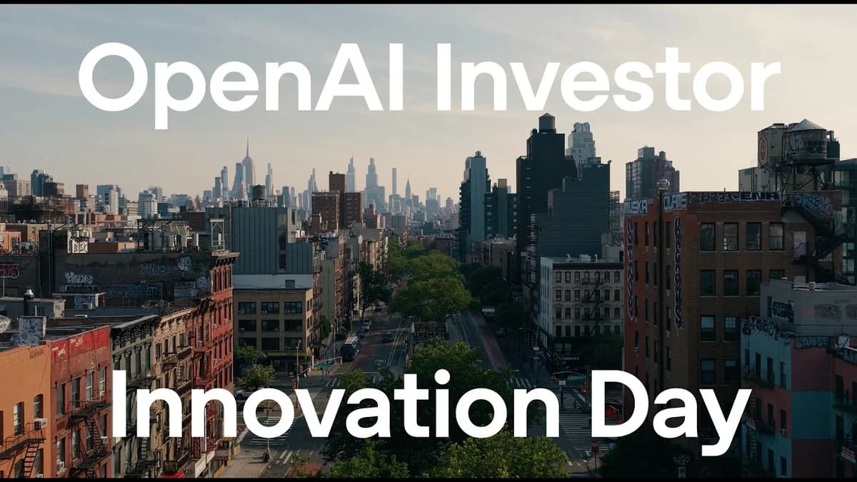 OpenAI Investor Day: AI's Business Transformation