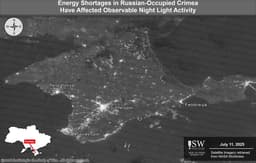 @TheStudyofWar reposted: Energy shortages are visible in Crimea via nighttime light data collected by NAS...
