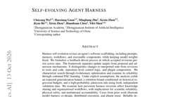 Self-Evolving Agent Harness
