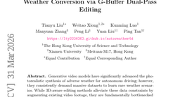 AutoWeather4D: Autonomous Driving Video Weather Conversion via G-Buffer Dual-Pass Editing