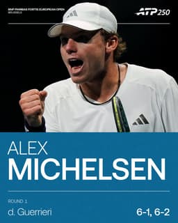 @atptour: Smooth sailing ⛵️

On his Brussels debut, Alex Michelsen eases into the next round. 

@BNPPFEUOpen |...