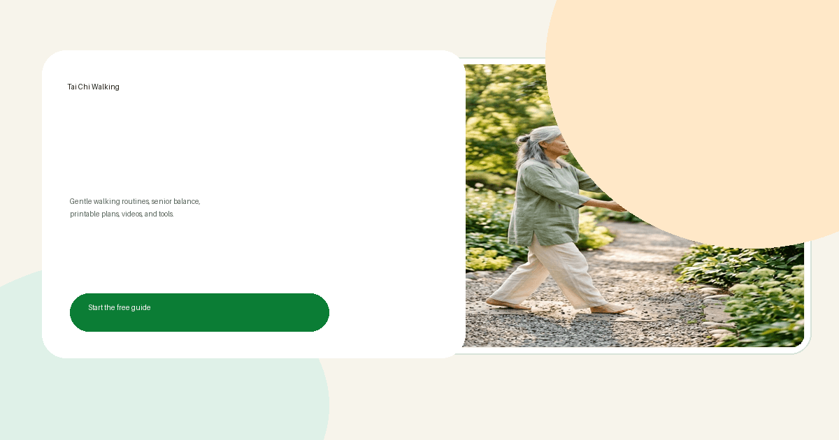 Tai Chi Walking for Seniors: Safe Balance Routine Over 60
