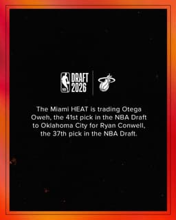 @MiamiHEAT: Welcome to Miami, @ryanc0nwell! https://t.co/oulGE8ZHHU
