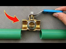 Few people know this secret! How to installation the metal water lock 2 threaded ends with PPR pipe