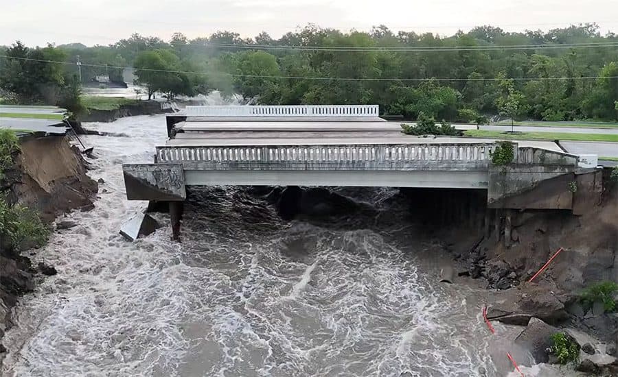 Severe Flooding in Indiana Collapses Bridge, Washes Out ...