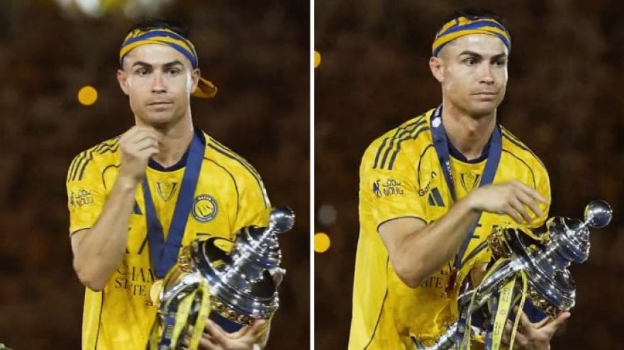 VIDEO Cristiano Ronaldo e quegli strani gesti durante i festeggiamenti ...