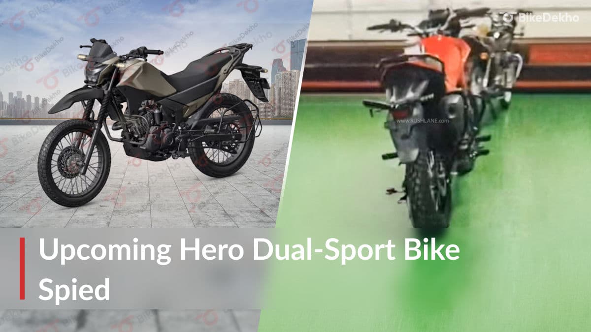 Upcoming Hero Dual-Sport Bike Spied Without Camouflage