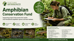 Amphibian Conservation Fund 2026 Grant Call Now Open