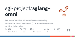 SGLang-Omni is a high-performance serving framework for ...