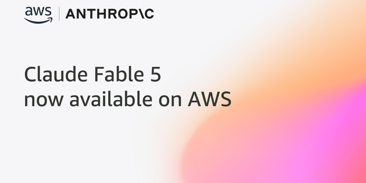 Claude Fable 5 from Anthropic now available on AWS