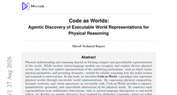Code as Worlds: Agentic Discovery of Executable World Representations for Physical Reasoning