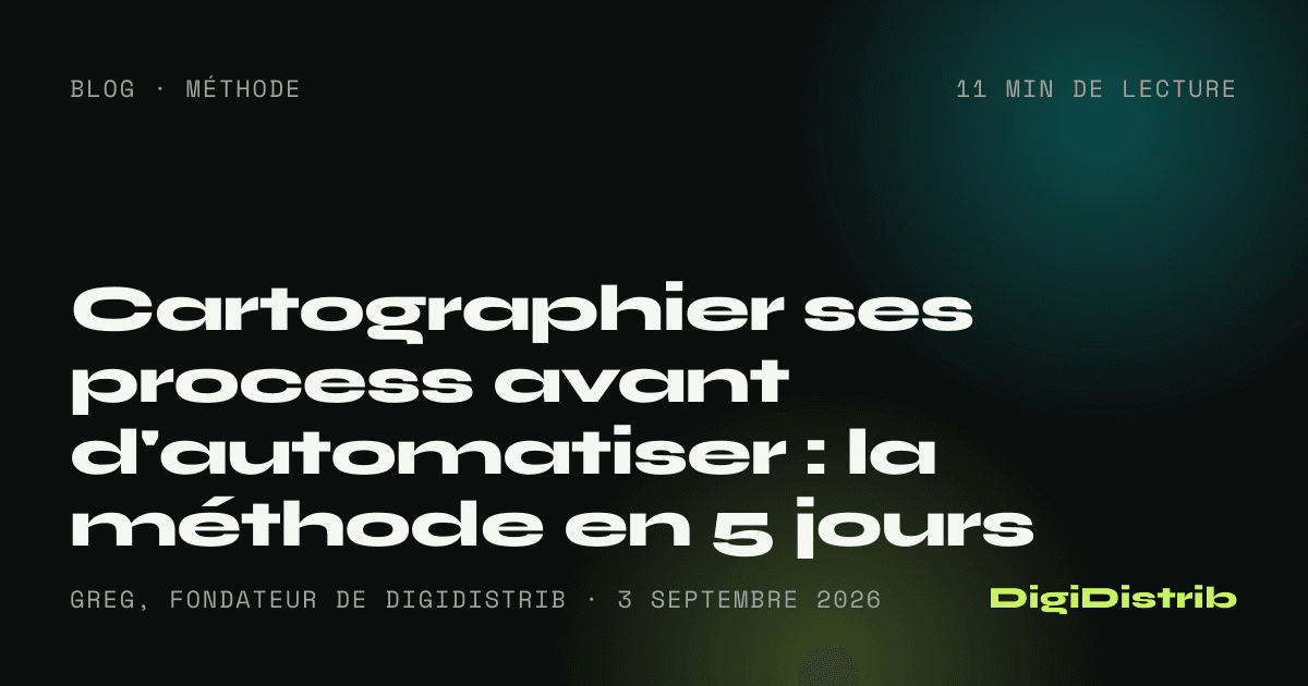 Cartographier ses process avant d'automatiser - DigiDistrib